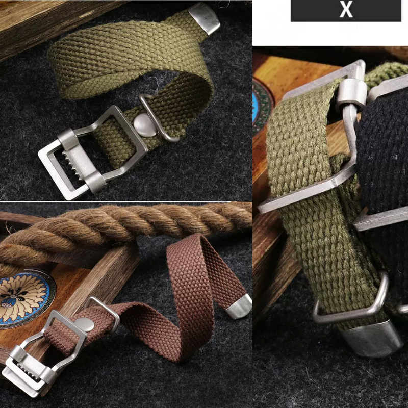 Canvas Strap Watch - 20mm 22mm 19mm 21mm Hoge kwaliteit