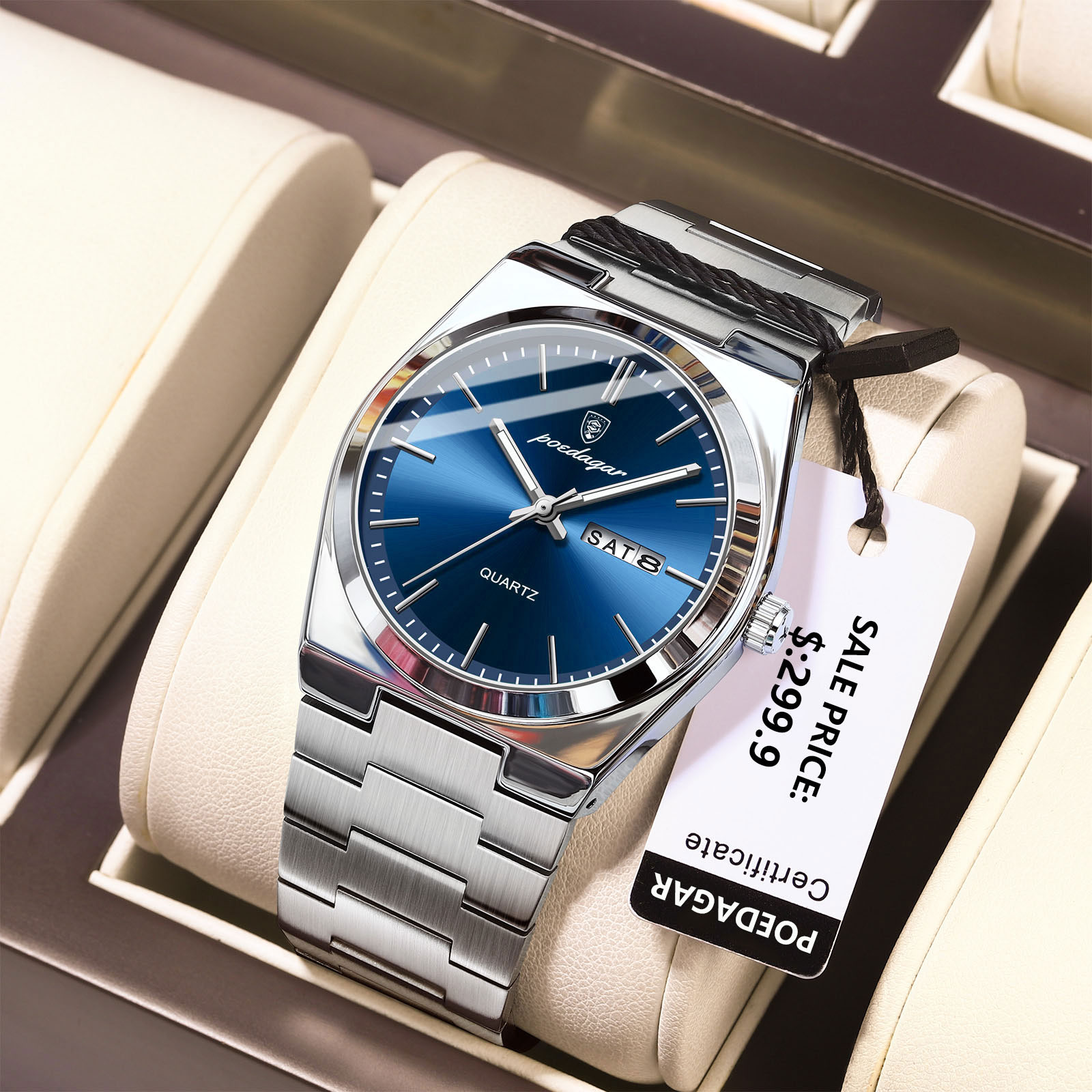 Patek Philippe Watch Nautilus - POEDAGAR Luxe Horloges Voor Mannen Roestvrij