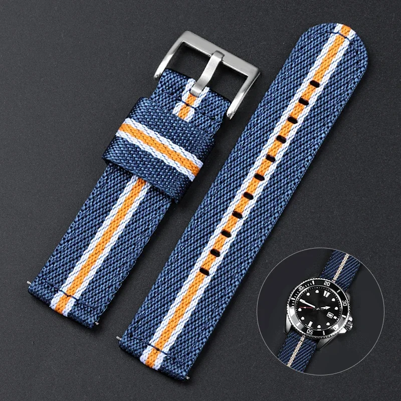 Suede Strap Watch - Quick Release nylon band voor Tudor