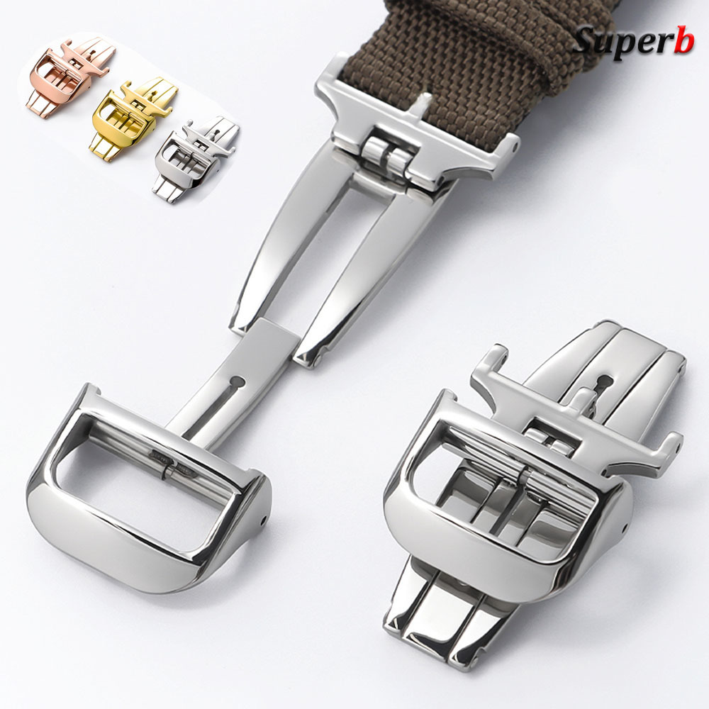 Butterfly Clasp Deployant - 18mm voor Jaeger Implementatie Vlindergesp Horlogesluitingen