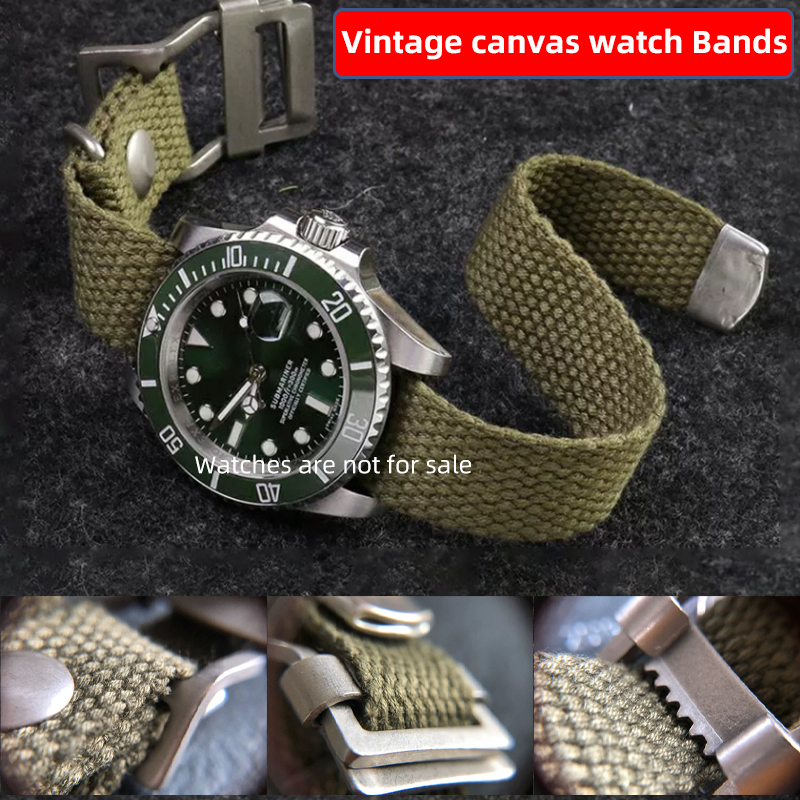 20mm 22mm 19mm 21mm Hoge kwali - Canvas Strap Watch recensie en prijs