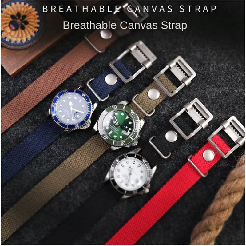 20mm 22mm 19mm 21mm Hoge kwali - Canvas Strap Watch recensie en prijs