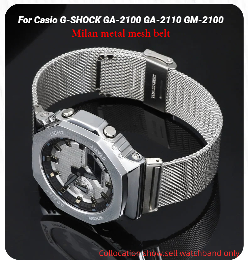 Milan metalen mesh riem Voor C - Casio Watch G-Shock Dw-5600 recensie en prijs